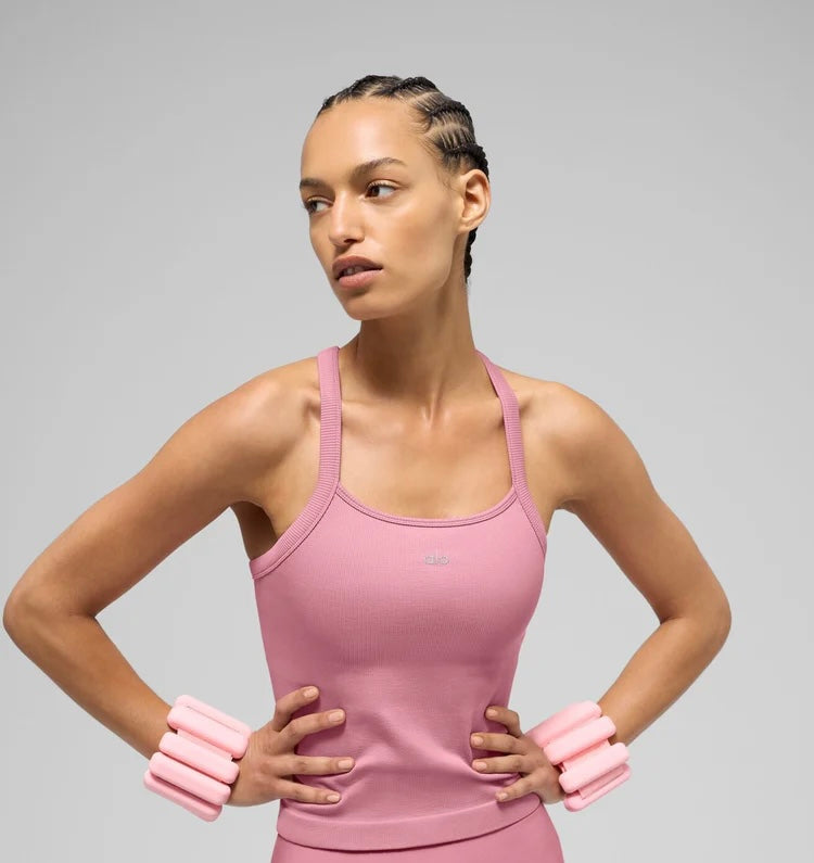 Seamless ribbed bra tank