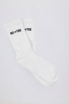 Ribbed Half-Crew Socks