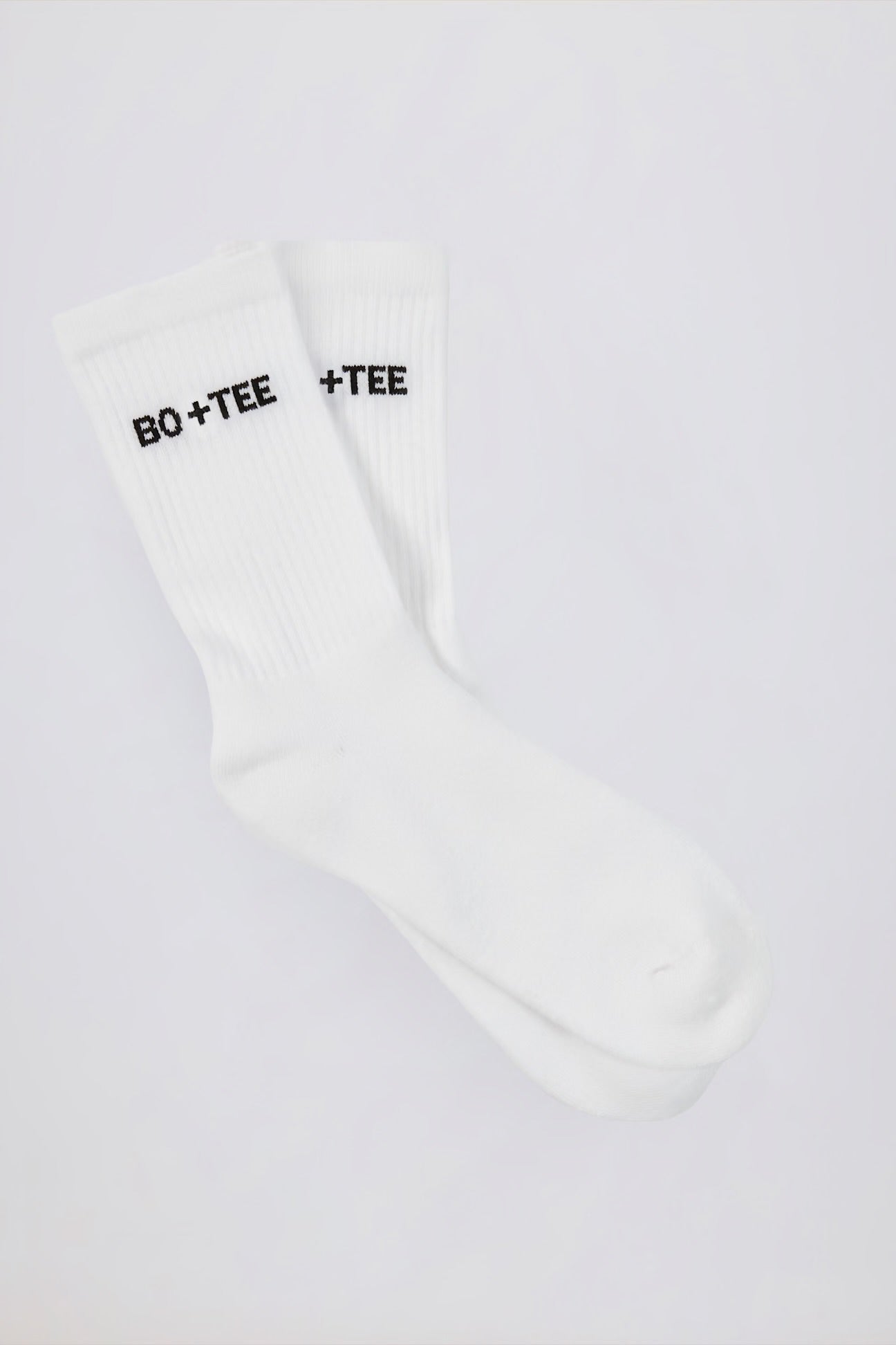 Ribbed Half-Crew Socks