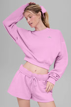 Cropped accolade crewneck