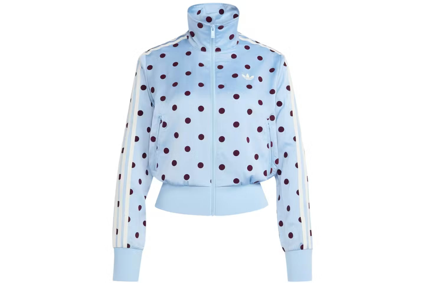 Adidas jacket polka dot azul