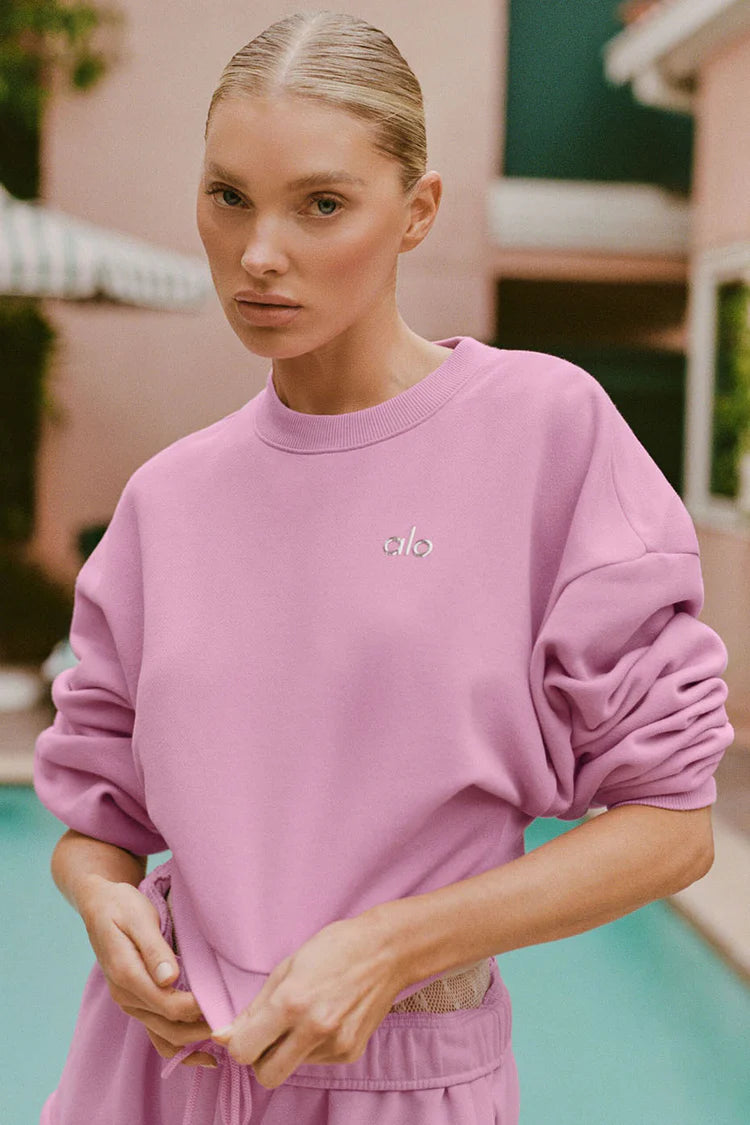 Cropped accolade crewneck