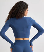 Croptop soft half zip botee