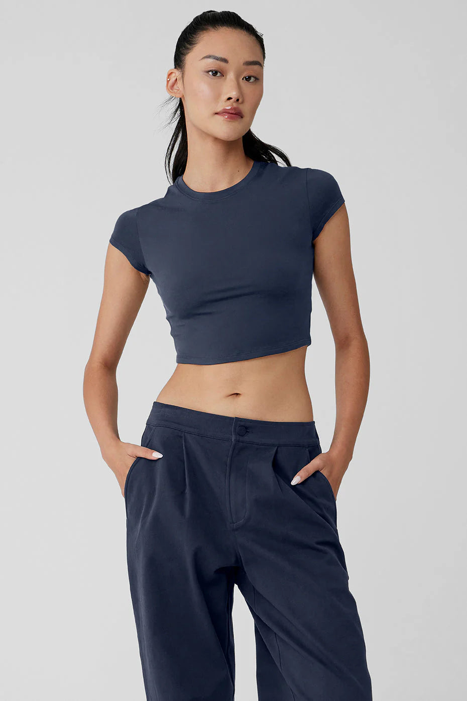 Alosoft crop finesse short sleeve