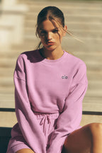 Cropped accolade crewneck