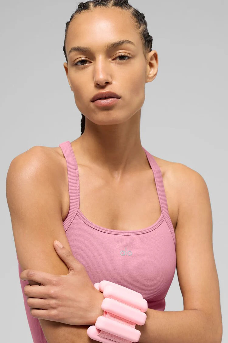 Seamless ribbed bra tank
