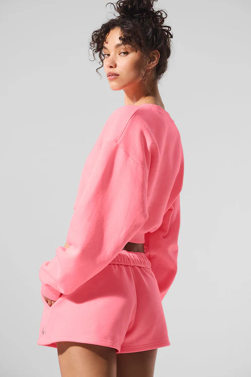 Cropped accolade crewneck