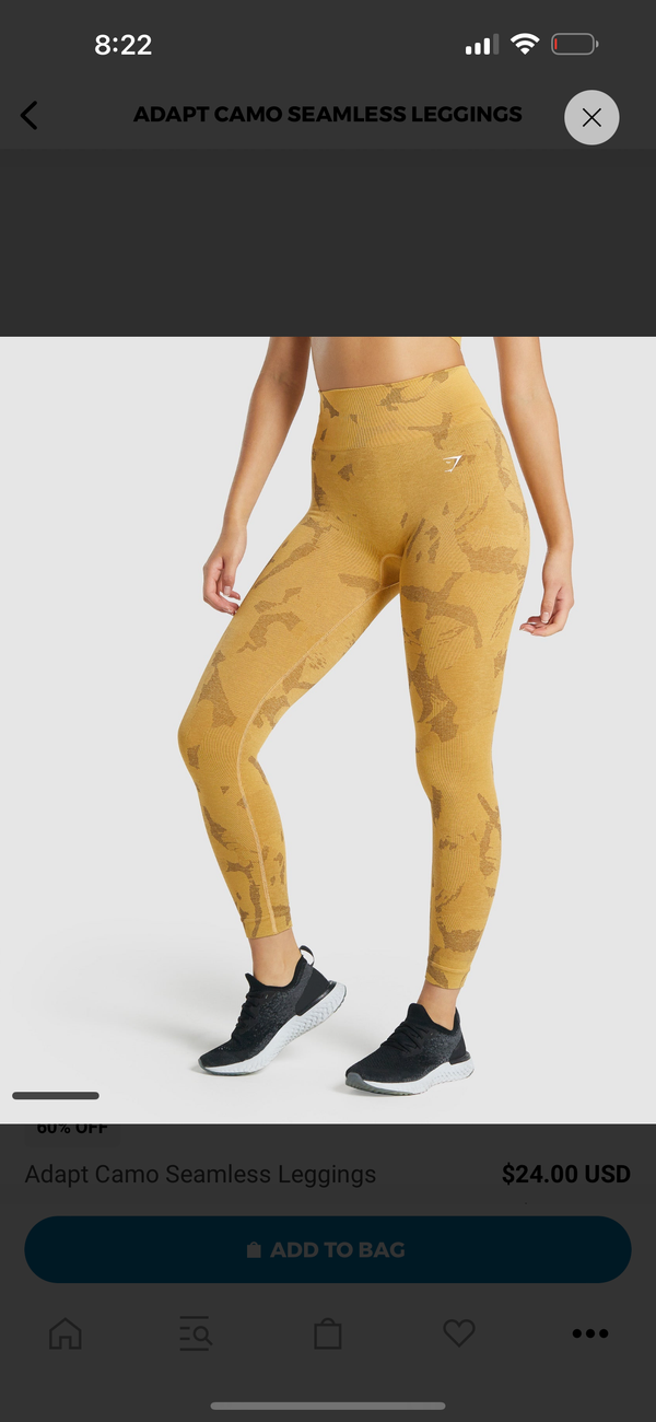 Adapt camo leggings gymshark