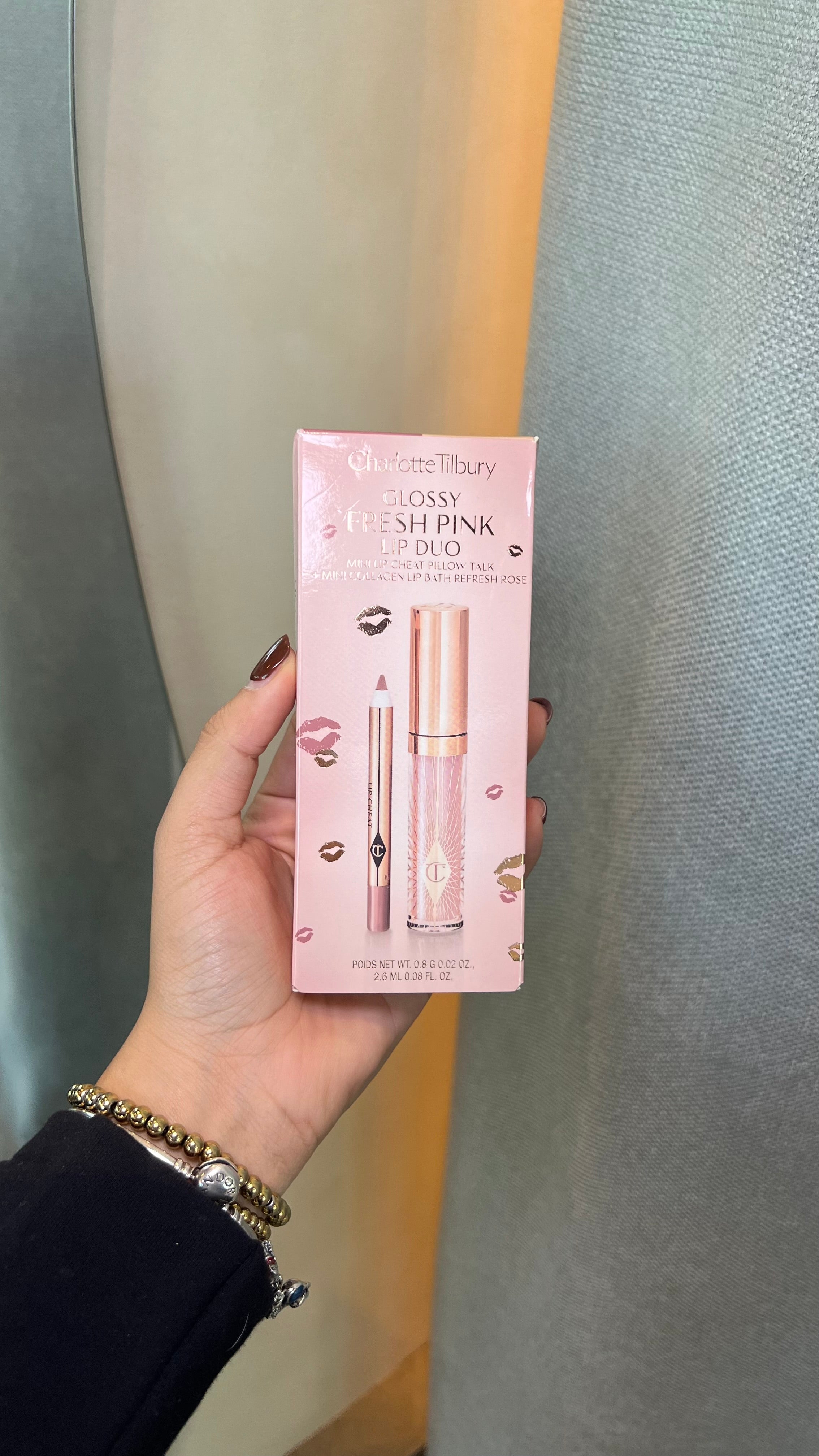 Glossy fresh pink lip duo