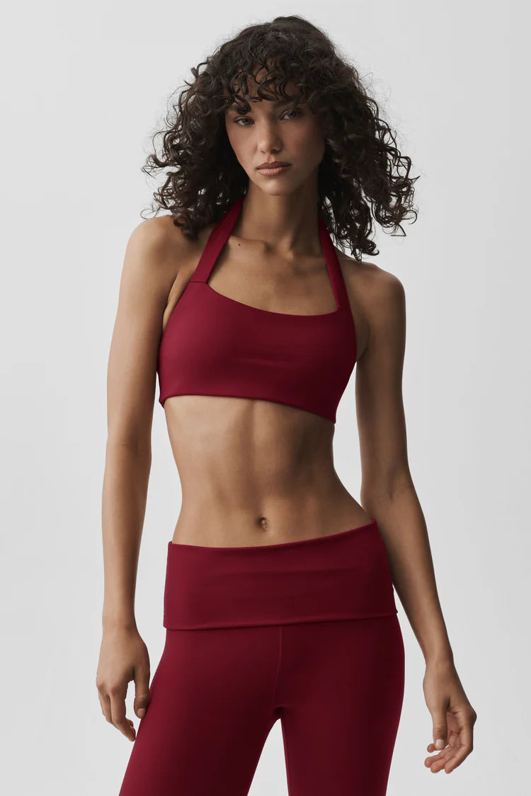Alo softsculpt feel the heat halter bra