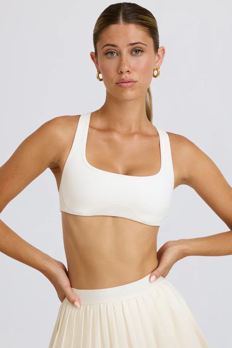 Soft active sports bra cobalt